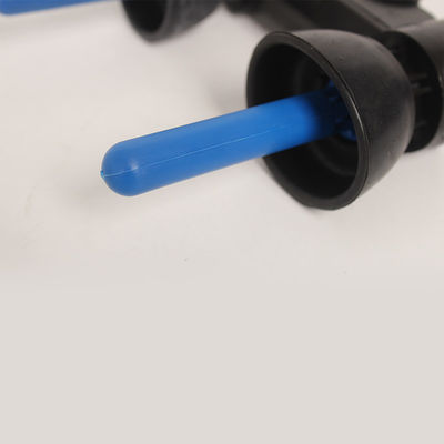Blue jetter post close-up
