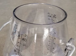 25 L transparent milking bucket opening