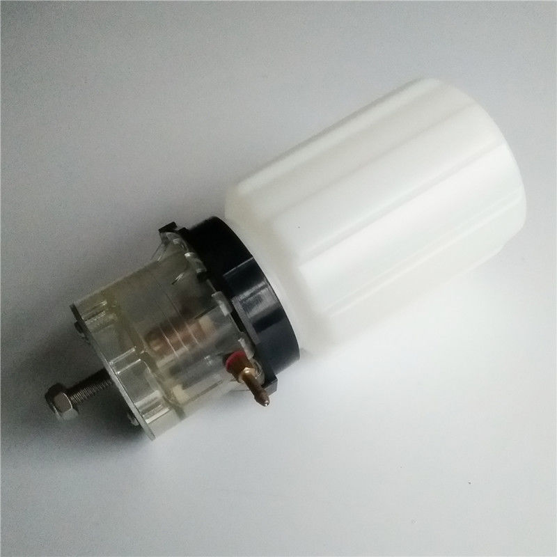 Vacuum pump oil pot side and fitting view
