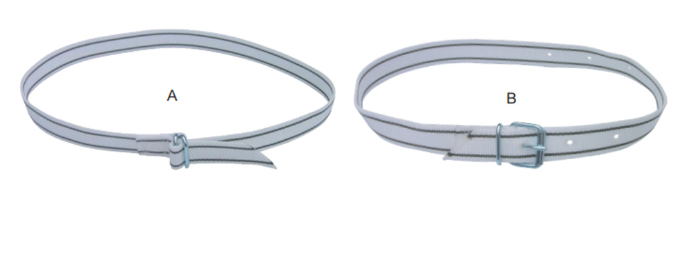 Cow identification neck strap styles A and B