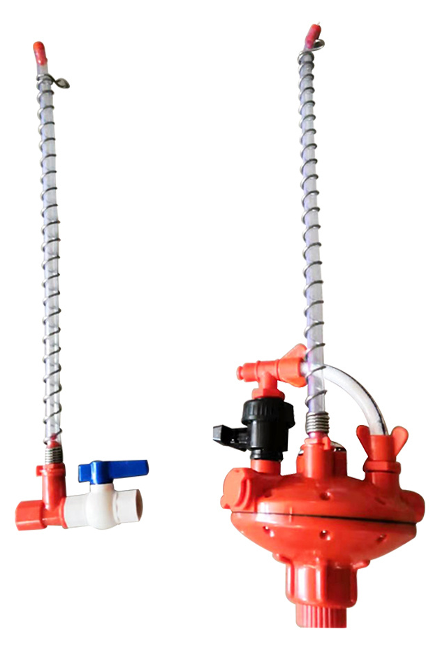 Poultry water pressure regulator complete view